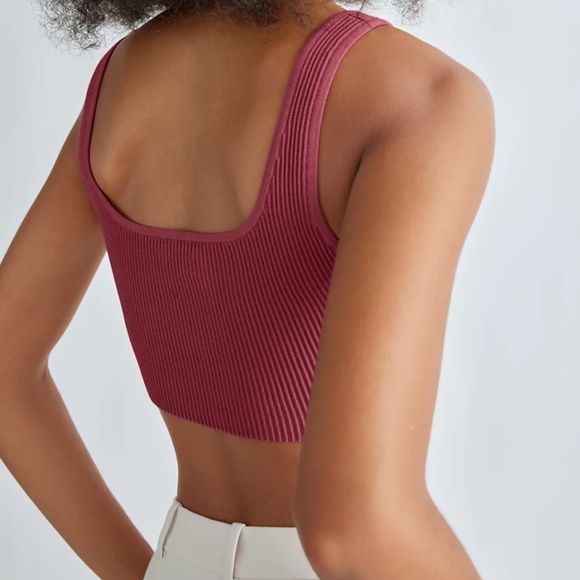 BABATON Sculpt Knit Cropped - NWT, Size S, Rhodon Pink - Picture 2 of 4